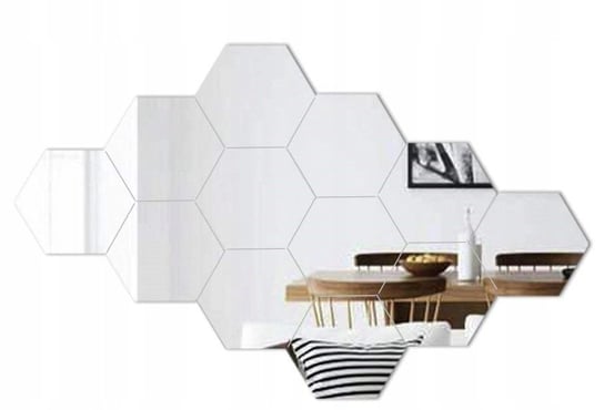 Lustra dekoracyjne sześciokątne TUTUMI Hexagon, 8 szt. Tutumi
