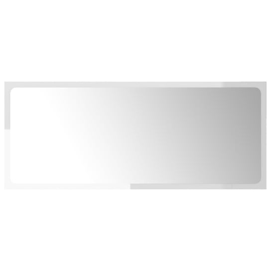 Lustro 90x37 białe wysoki połysk - płyta akryl Zakito Europe
