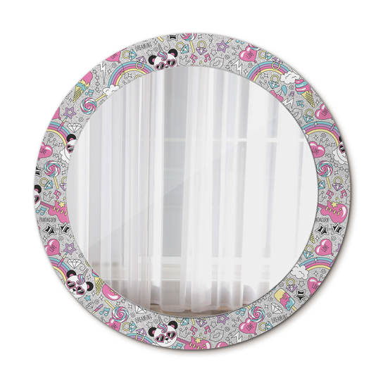Lustro do Łazienki Glamour Panda jednorożec 70cm - Tulup | Sklep EMPIK.COM