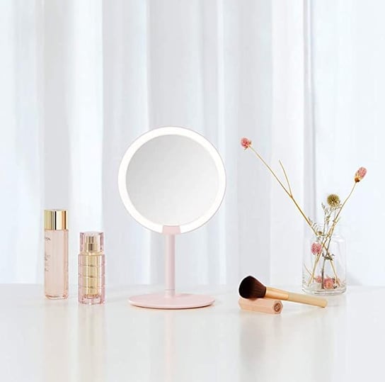 Lustro do makijażu Xiaomi Amiro z oświetleniem LED - różowe HEDO