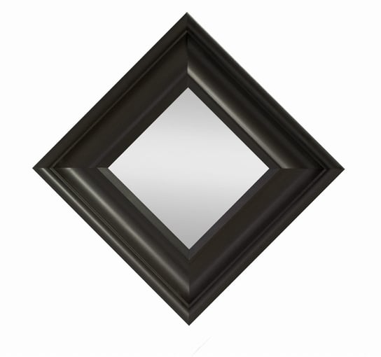 Lustro drewniane kwadratowe klasyczne 35x35 cm czarne BD art BD art