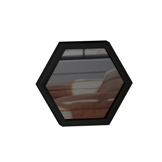 Lustro Hexagon styl skandynawski 20 cm czarny matowy Inna marka