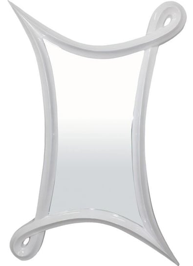 Lustro Korona, białe, 175x117x7,5 cm Pigmejka