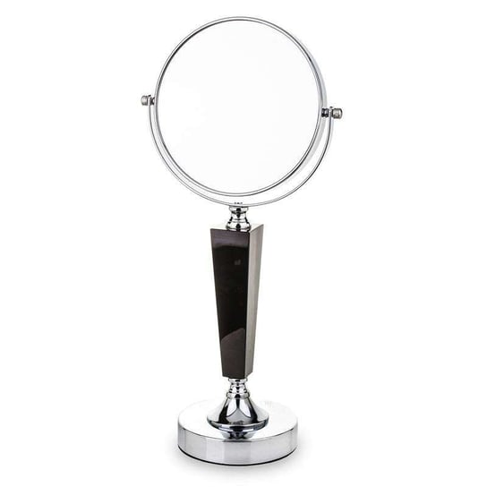 Lustro kosmetyczne lustro stojące srebrne H:42.5cm Art-Pol