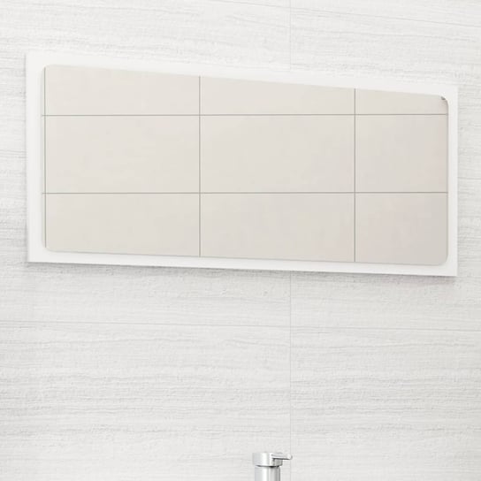 Lustro łazienkowe, białe, 80x1,5x37 cm, płyta wiórowa vidaXL
