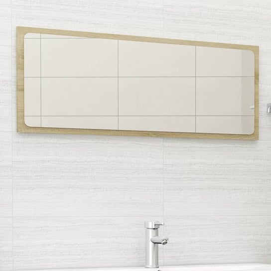 Lustro łazienkowe, dąb sonoma, 100x1,5x37 cm, płyta wiórowa vidaXL