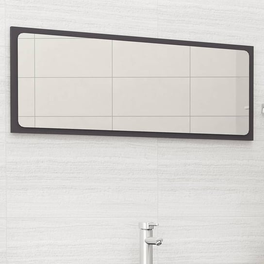 Lustro łazienkowe, szare, 100x1,5x37 cm, płyta wiórowa vidaXL