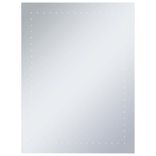 Lustro łazienkowe z LED - 60x80 cm, srebrne / AAALOE Inna marka