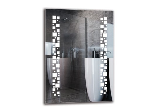 Lustro łazienkowe z podświetleniem LED ARTTOR - ciepła barwa LED 3000K, M1CP-46-50x70, 50x70 cm ARTTOR