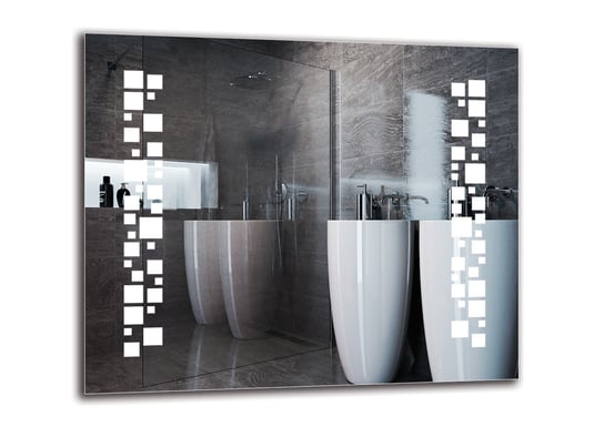 Lustro łazienkowe z podświetleniem LED ARTTOR - ciepła barwa LED 3000K, M1CP-46-60x50, 60x50 cm ARTTOR