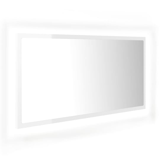 Lustro LED 90x8,5x37 białe - drewno/akryl RGB Zakito Europe