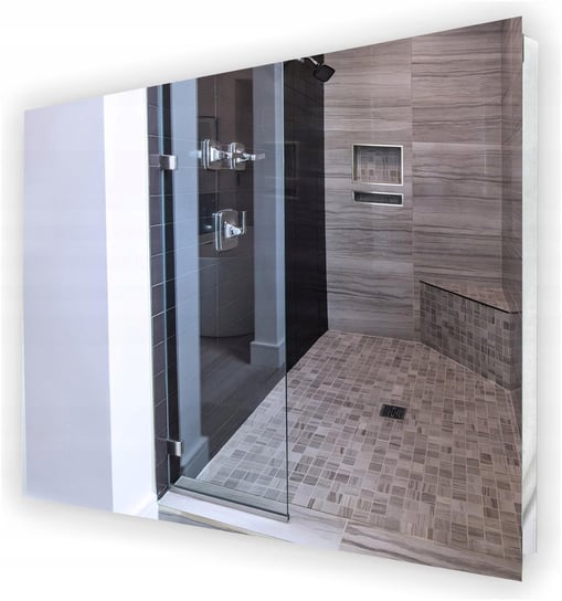 LUSTRO LED NA WYMIAR ŁAZIENKOWE 80x70 RÓŻNE WZORY Stylowelustro
