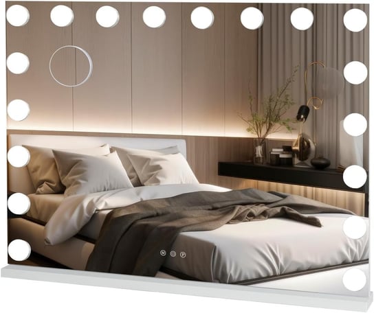 Lustro Lusterko Hollywood Do Makijażu Led Oświetelnie Usb Ładowanie 80X60Cm Inna marka