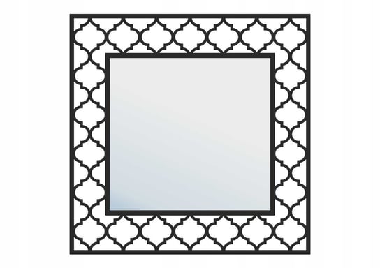 Lustro metalowe Maroko L06 60 cm czarny matowy Inna marka