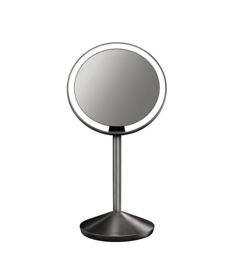 Lustro mini z pokrowcem, sensorowe bezprzewodowe SIMPLEHUMAN, 12x12 cm, srebrne Simplehuman