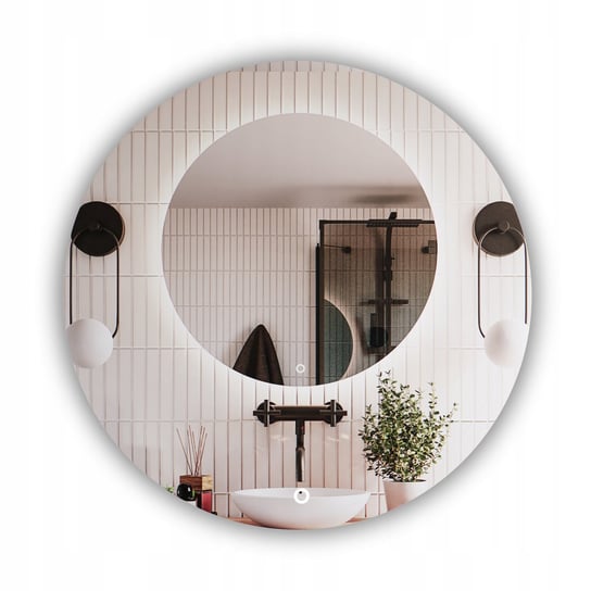 LUSTRO OKRĄGŁE LED PODŚWIETLANE ŁAZIENKOWE ŚREDNICA 90cm WŁĄCZNIK DOTYKOWY Home & Decor Group