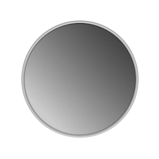 Lustro okrągłe LED z poświatą – srebrne - 70 cm Lawabo Mebel