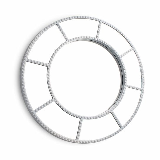 Lustro okrągłe QUBUSS, białe, 50x50x2 cm QUBUSS