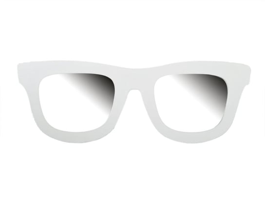 Lustro, okulary słoneczne, białe OOTB