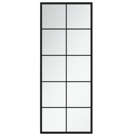 Lustro ścienne czarne 100x40 cm, metal i szkło / AAALOE Inna marka