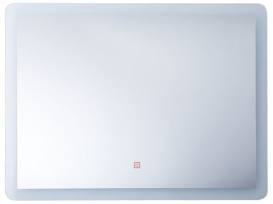 Lustro ścienne LED 60 x 80 cm srebrne CORROY Beliani