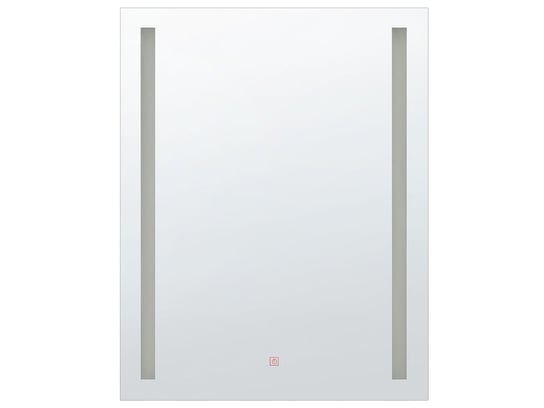 Lustro ścienne LED BELIANI Martinet, srebrne, 60x80 cm Beliani