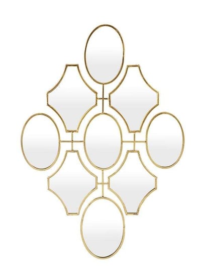 Lustro złote geometryczne marokańskie 103cm Art-Pol