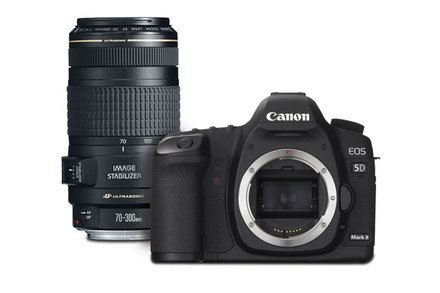 Lustrzanka CANON EOS 5D Mark II + obiektyw EF 70-300mm L IS USM Canon