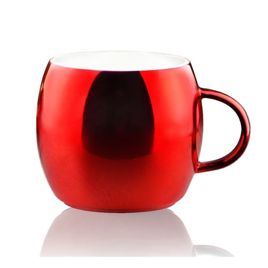 Lustrzany kubek ASOBU Sparkling Mugs, czerowny, 390 ml Asobu