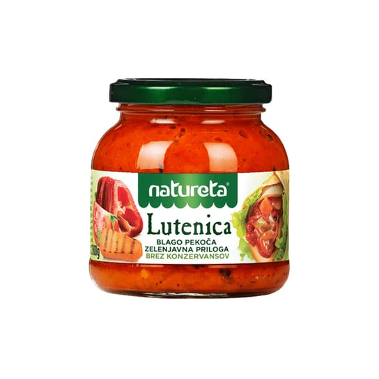 Lutenica - Bałkańska Pasta Warzywna Z Pieczoną Papryką "Lutenica" Wyprodukowana W Macedonii 300G Natureta Inny producent