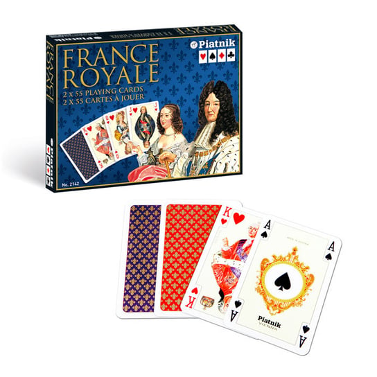 Lux France Royale, karty, Piatnik, 2 talie Piatnik