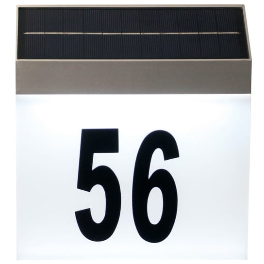 Luxbright Solarny kinkiet LED z numerem domu, Cornwall, biały, 34106 Inna marka