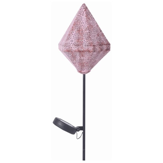 Luxform Ogrodowa lampa solarna Oriental Tyana LED na słupku, różowa Luxform