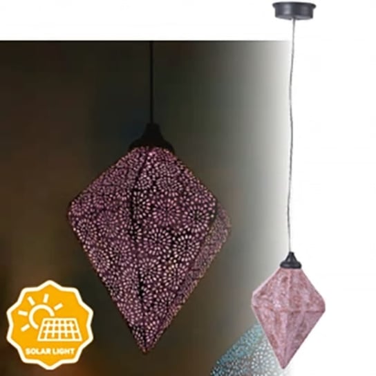 Luxform Ogrodowa lampa solarna Oriental Tyana LED, wisząca, różowa Luxform