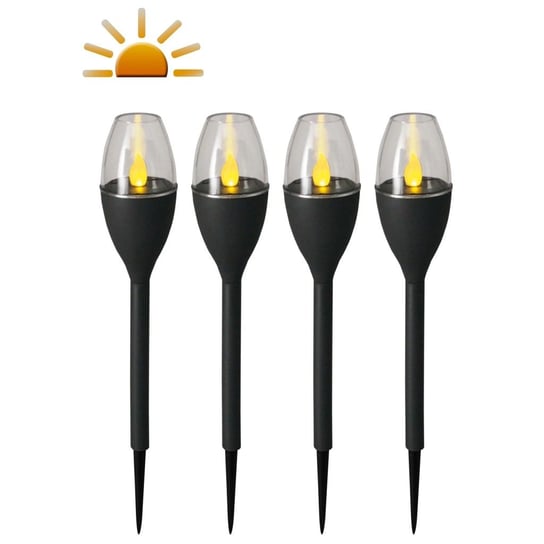 Luxform Ogrodowe Mini Lampy Solarne Led Jive, 4 Szt., Szare, 41466 Luxform