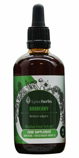 Lymeherbs, Berberys ekstrakt bezalkoholowy 1:1, Suplement diety, 100ml Lymeherbs