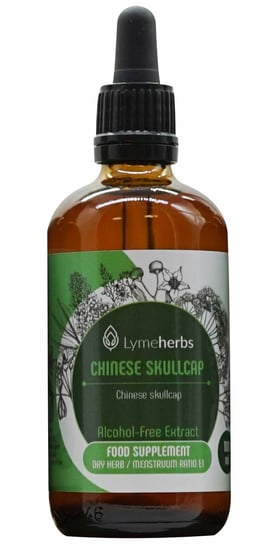 Lymeherbs, Chinese skullcap (Tarczyca bajkalska) ekstrakt bezalkoholowy 1:1, Suplement diety, 100ml Lymeherbs