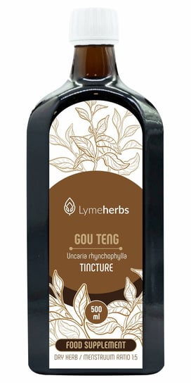Lymeherbs, Gou Teng (Uncaria rhynchophylla) nalewka 1:5, Suplement diety, 500ml Lymeherbs