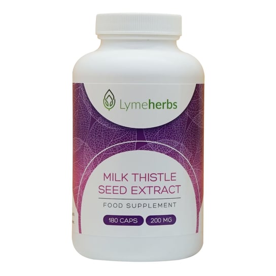 Lymeherbs, Milk Thistle (Ostropest plamisty) 200mg, Suplement diety, 180 kapsułek Lymeherbs