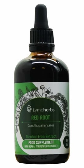 Lymeherbs, Red root (Prusznik amerikański) ekstrakt bezalkoholowy 1:1, Suplement diety, 100ml Lymeherbs