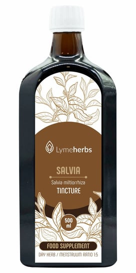 Lymeherbs, Salvia miltiorrhiza nalewka 1:5, Suplement diety, 500ml Lymeherbs