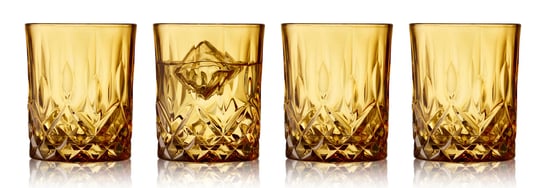 Lyngby Glas, Sorrento Szklanki Do Whisky, Amber, 4 Szt. Lyngby Glas
