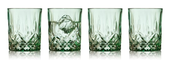 Lyngby Glas, Sorrento, Szklanki Do Whisky, Zielone, 320 Ml, 4 Szt. Lyngby Glas