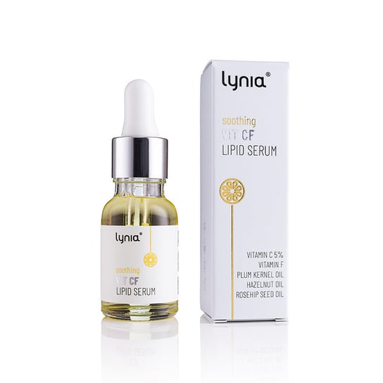 Lynia - Łagodzące serum lipidowe z witaminami C i F, 15ml Lynia