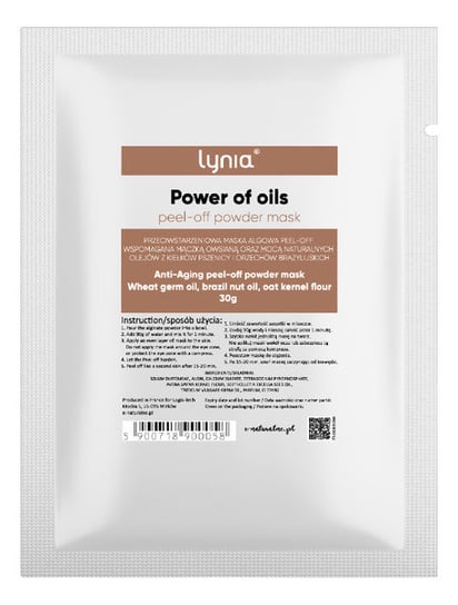 Lynia, maska przeciwstarzeniowa Peel-Off, 30 g Lynia