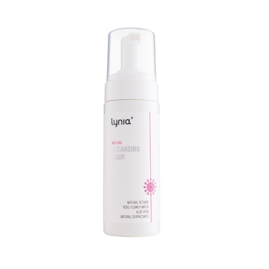 Lynia, Nawilżająca pianka do mycia twarzy z naturalną betainą i różaną wodą, 150 ml Lynia