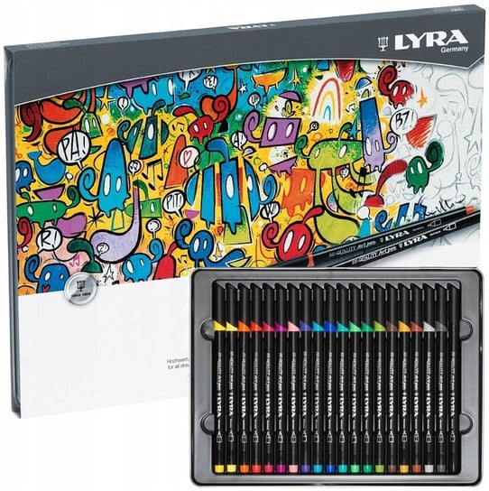 LYRA Fine Art Marker Set - 40 Assorted Color Fibre Tip Pens For Professionals & Students
