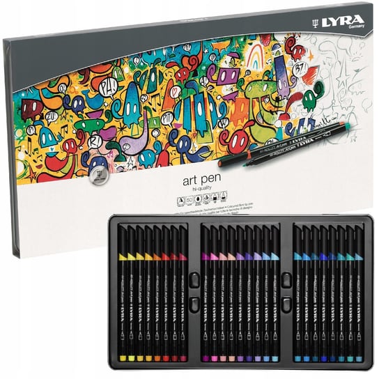 Lyra Pisaki Markery Artystyczne Art Pen 50 Kolorów Lyra