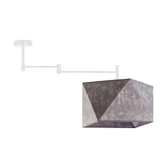 LYSNE, lampa wisząca HARBIN, szary melanż (tzw. beton) LYSNE