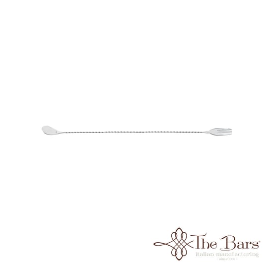 Łyżka barmańska z widelczykiem ze stali nierdzewnej 30 cm The Bars